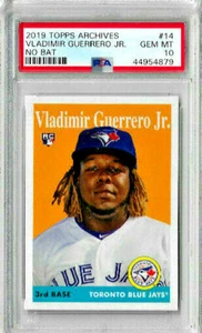2019 Topps Archives Vladimir Guerrero JR No Bat PSA 10 - Picture 1 of 2