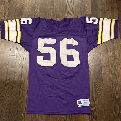 Camiseta Minnesota Vikings Hombre Talla 40 Chris Doleman Campeón Púrpura De Colección Foto 1 de 4