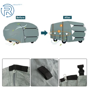 Class A 4 Layers Cover For 30'-33' Motorhome Grey Upgrade Composite Non-Woven - Picture 1 of 13