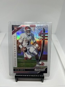 2020 Panini Prizm Draft Picks Silver Prizm Jalen Hurts Oklahoma #129 RC