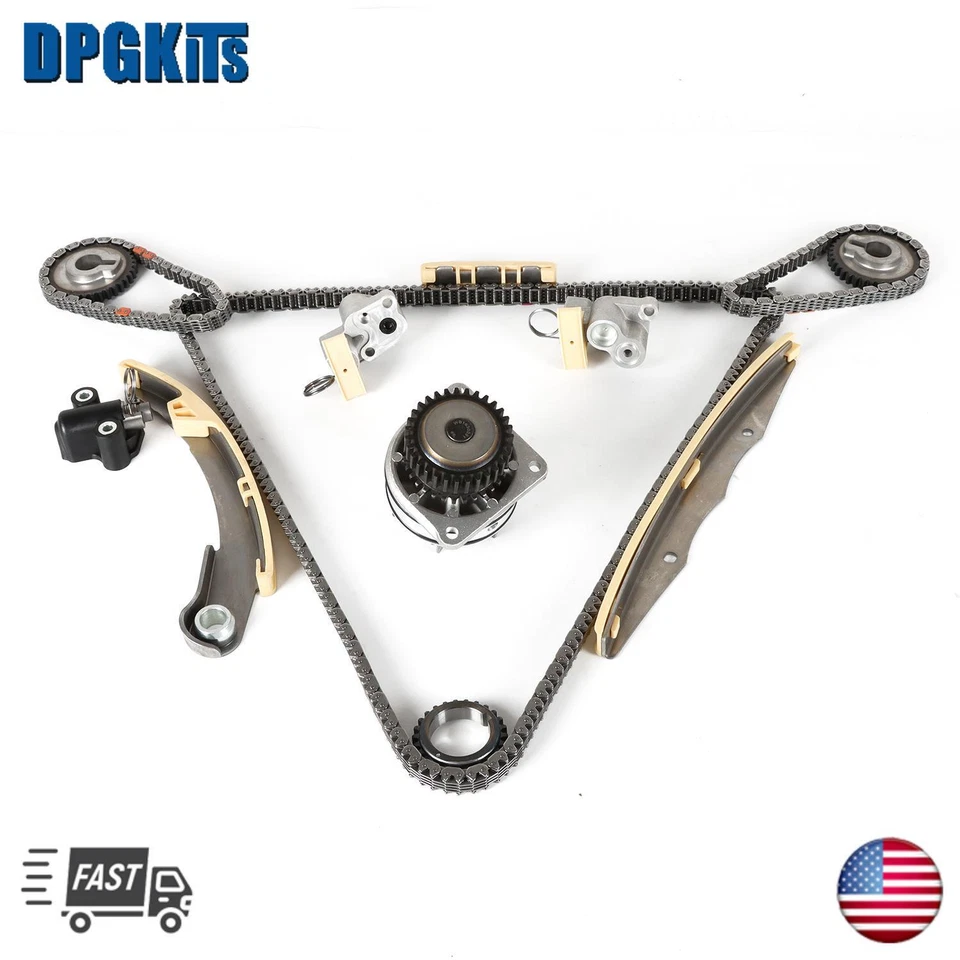 Kit de cadena de distribución bomba de agua para Nissan Frontier Xterra Pathfinder 2005-10 VQ40DE Foto 1 de 4