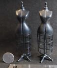 2 Mannequin Doll Dress Tailor Display Dummy Assembled 1:12 Mini AS IS 1159