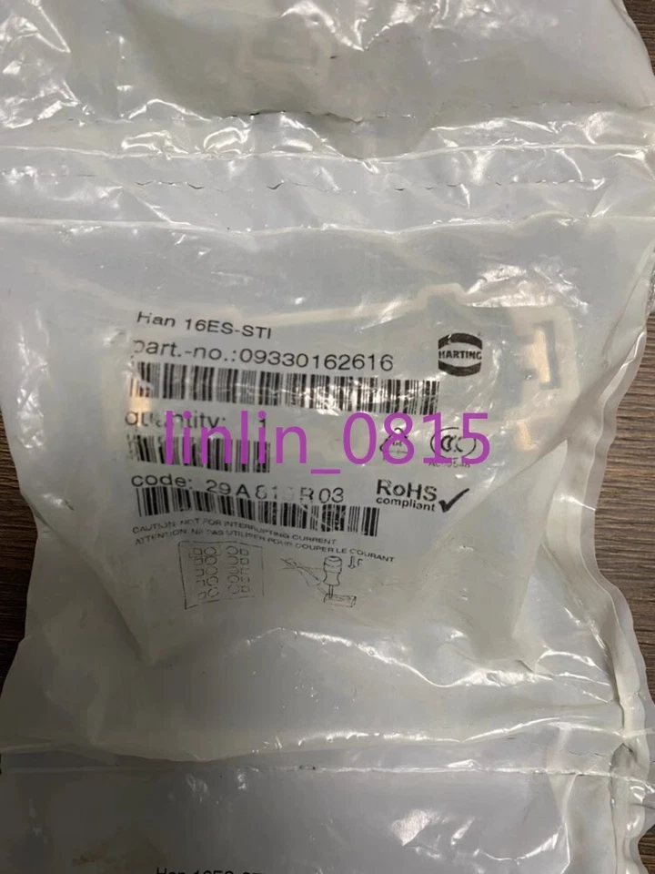 1Pcs New Harting connector 09330162616 Han 16ES STI Han 16ES-M - Image 1 of 1