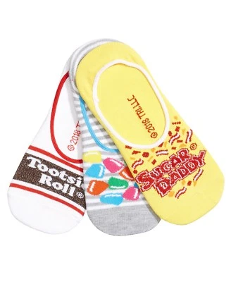 Planet Sox Women's 3-Pk Candy Liner Socks Tootsie Rolls, Dots, Sugar Daddy 9-11 - Image 1 of 3
