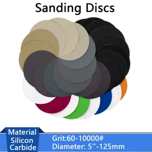 5''-125mm Wet and Dry Sanding Discs Hook & Loop Sandpaper Pads 60-10000 Grit - Picture 1 of 33