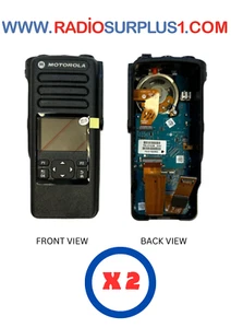 2 x Motorola DP4601E Complete Housing Only - Black - PMLN7452A - Picture 1 of 1