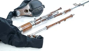 Geoffrey | Irish Uilleann Dudelsack Halbset mit Balg | Schilf, Heft & Tasche - Bild 1 von 5