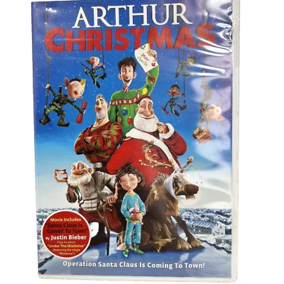 Arthur Christmas CD Operation Santa Claus Coming To Town Justin Bieber Mistletoe - Image 1 of 4
