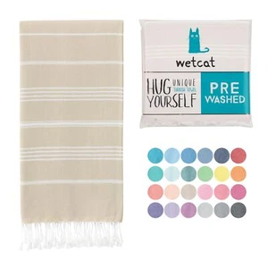 Turkish Beach Towel Oversized 38x71 100% Cotton Sand Free Quick Dry Extra Lar... - Picture 1 of 8