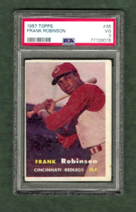 1957 Topps Frank Robinson ROOKIE PSA 3 VG # 35 Cincinnati Reds Orioles Baseball