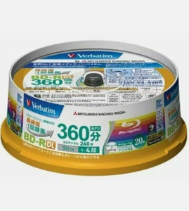 Broche 20 50 Go Verbatim vierges Blu-ray 50 Go BD-R - DL 1-4x, 1-4x - Photo 1/3