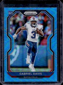 2020 Prizm Gabriel Davis Light Blue Prizm Rookie Card RC #312 Bills