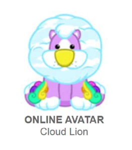 Webkinz Classic Cloud Lion *Code Only* (~messaged~) - Picture 1 of 3