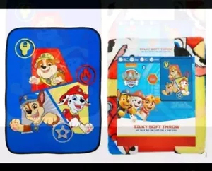 Nuova coperta da lancio Paw Patrol Nickelodeon 40" x 50" setosa SUPER MORBIDA. Spedizione gratuita - Foto 1 di 4