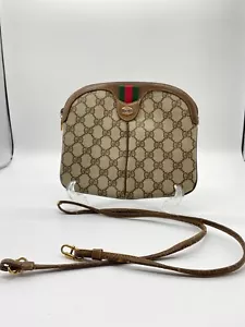 Borsa a tracolla Gucci Vintage GG PVC Linea Sherry Autenticità - Foto 1 di 13