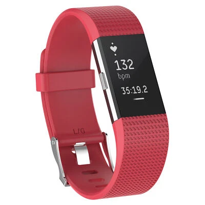 Fitbit Charge 2 替换硅胶橡胶表带腕带手链 — 第 1/4 张图片