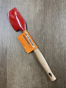 "Cerise" Revolution Medium Spatula LE CREUSET Wooden Silicone Utensil NWT Cherry - Picture 1 of 6