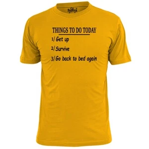 Camiseta divertida para hombre ThingsTo Do Today - Imagen 1 de 4