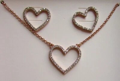 Kate Spade Nueva York Collar Pendientes Vieira arrugada Corazón Caja Conjunto Rosa $108 Foto 1 de 4