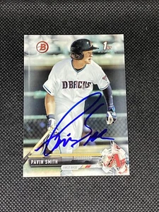 Pavin Smith Arizona Diamondbacks 2017 Bowman 1a carta auto firmata #BD-195 ~ COA - Foto 1 di 3