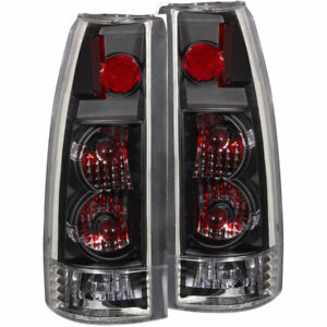 ANZO For Cadillac Escalade 1999 2000 Tail Lights Black - New Gen