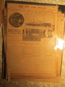 Nave Giornale Storia 1914 PATRIA NUOVA REGINA DELL'ATLANTICO ARRIVA NY - Foto 1 di 1