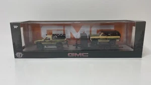 M2 Machines Auto Hauler 1998 GMC Sierra 1500 4x4 1973 Chevy Jimmy Sierra 4x4 R75 - Picture 1 of 9