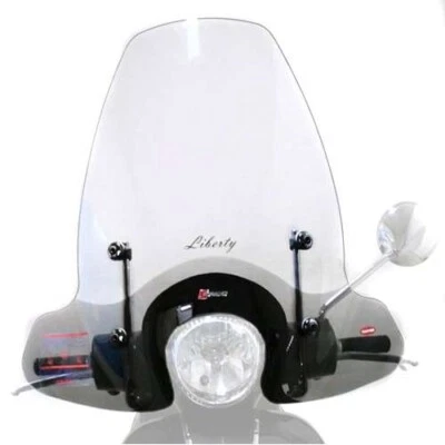 Parabrezza Con Attacchi Per Piaggio Liberty 50 125 150 2021 2022 2023 2024 - Immagine 1 di 4