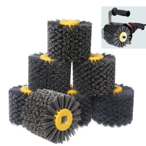 Nylon Wire Wheel Brush Discs Burnishing Grinding Polishing Tools 80-320 Grit - Picture 1 of 10