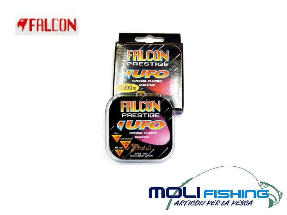 MONOFILO FLUOROCARBON PESCA FALCON PRESTIGE UFO FLUORO COATING TUTTI I DIAMETRI