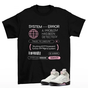 Reboot Sneaker Shirt to Match Jordan 5 Medium Soft Pink HQ7978-102 - Picture 1 of 2