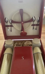 Vintage Sirram Picnic Set Original Contents 1950s/60s Picnic Set In Case For Two - Picture 1 of 19
