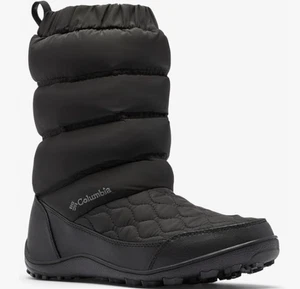 Columbia Minx Damen-Slipper, schwarz/graphit wasserdicht Schneestiefel Größe 8 - Bild 1 von 5