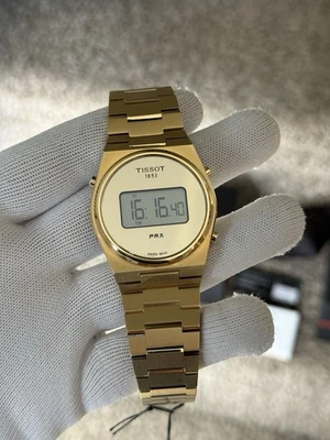 TISSOT PRX GOLD DIGITAL QUARTZ 40MM WATCH mens - Image 1 of 4