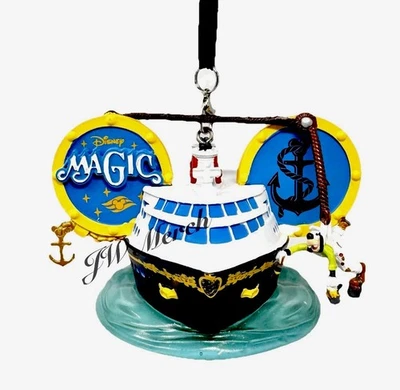 Disney Cruise Line DCL Barco Mágico Pintor Goofy Oreja Sombrero Adorno NUEVO Foto 1 de 4