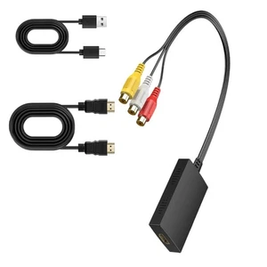 3RCA Female/Male Composite To HDTV Adapter Digital Converter For Gaming Console - Picture 1 of 10