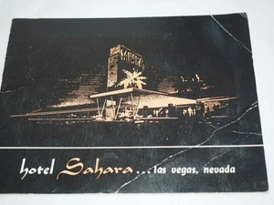 1957 SAHARA HOTEL CASINO Las Vegas Dinner Souvenir Photo in Sahara Holder - Bild 1 von 5