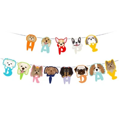  2 Sets Decorazioni Di Compleanno Per Cani Forniture Feste Animali Domestici - Image 1 of 4