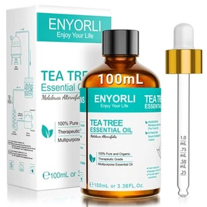 Teebaumöl 100% rein und ätherisch für Aromatherapie,Shampoo, Gesicht, Haut,Nägel - Bild 1 von 12