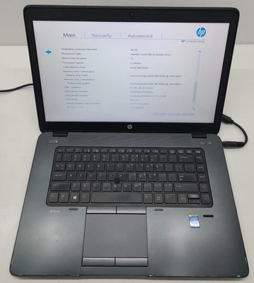 HP ZBOOK 15u G2 Laptop Intel i5-5200U 8GB Ram 250GB SSD NO OS (FL) - Image 1 of 4