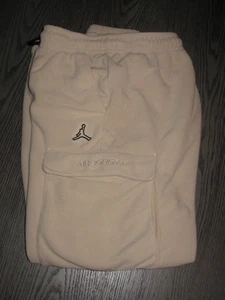 Pantalones de vellón Nike Air Jordan BLANCO ROTO talla L NUEVOS SIN ETIQUETAS - Imagen 1 de 6