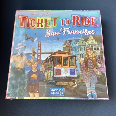 Ticket to Ride: San Francisco Board Game Alan Moon Days Of Wonder New Sealed - Image 1 of 3