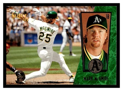 Mark McGwire #14 1995 Select Oakland Athletics Foto 1 de 2