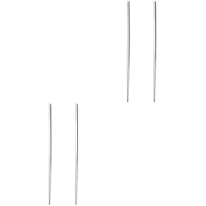 2 Pieces Titanium Chopsticks Portable Utensil Reusable Child Food - Picture 1 of 12