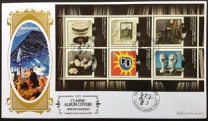 Panel de folleto de cubiertas de álbum clásico Benham 2010 en portada de primer día Glastonbury SHS - Imagen 1 de 2