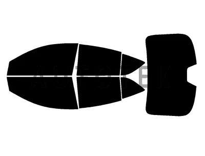 Película precortada para ventanas laterales cualquier tono para Nissan Versa sedán 2012-2019 Foto 1 de 4