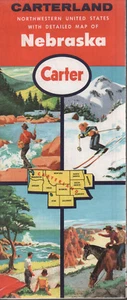 1960 Carter Road Map: Nebraska NOS - Picture 1 of 1