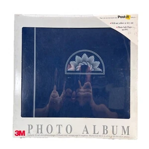 VTG 3M Photo Album Adhesive Pages Holds 3.5" x 5" & 4" x 6" Photos 1990 Post-It - Picture 1 of 8