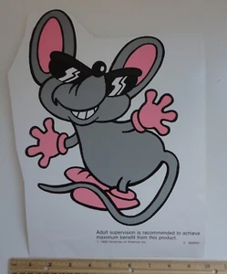 Vintage Nintendo Super Mario Bros. MOUSER Giant 11.5" Sticker 1989 - Picture 1 of 1