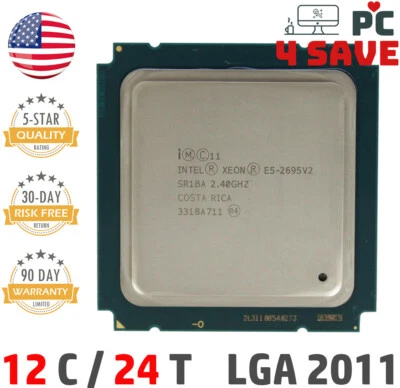 Intel Xeon E5-2695 V2 SR1BA 2.4GHz ~ 3.2GHz 30M 12-Core LGA 2011 Server CPU 115W - Image 1 of 2